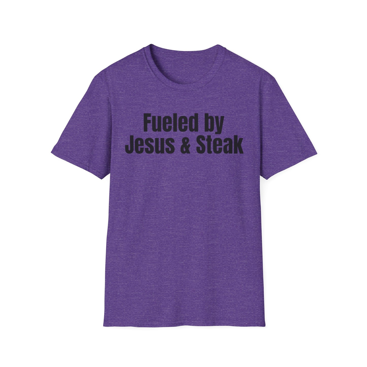Fueled By Jesus and Steak Shirt for Christian Tshirts for the Gym t shirts for him gifts for her Christian Workout Shirts for Steak Lovers