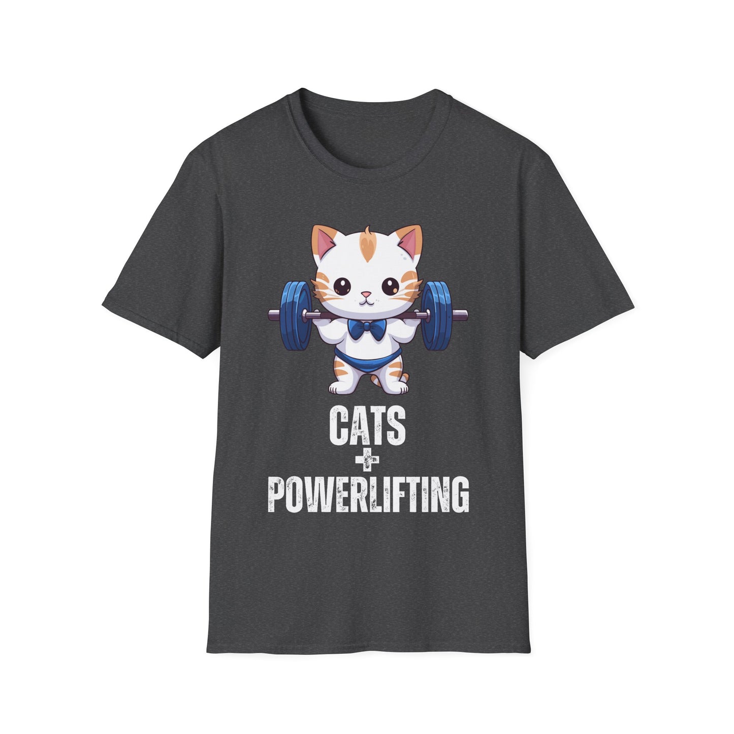CATS & POWERLIFTING T-Shirt for Cat Lover gift for Powerlifter gift Powerlifting Cat Shirt Funny Weightlifting CAT T Shirt