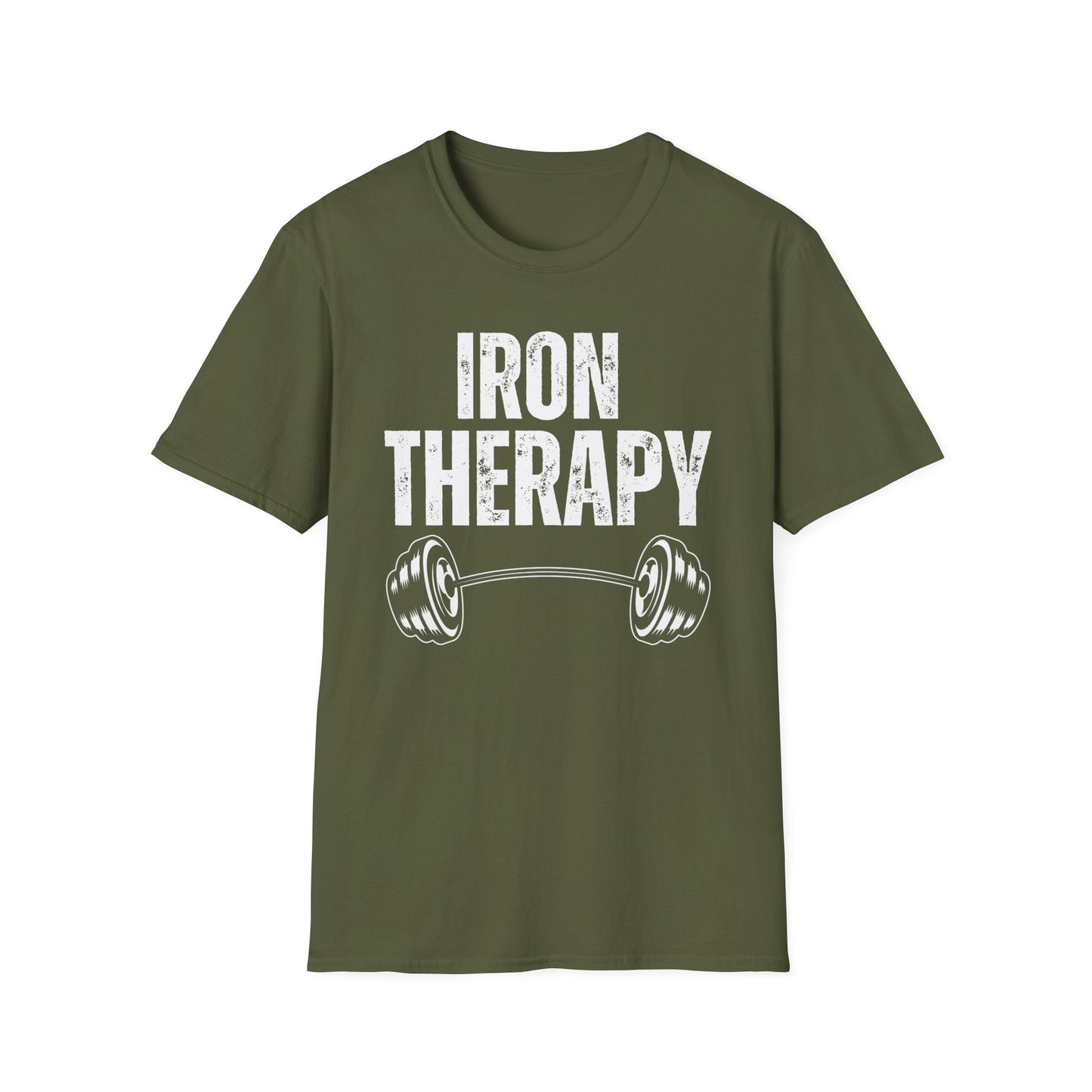 Workout Shirt IRON THERAPY T-shirt for Gym Lover gift for Fitness Lover T Shirt for Cross Fit Lover Weightlifting Shirts for Gym Rat