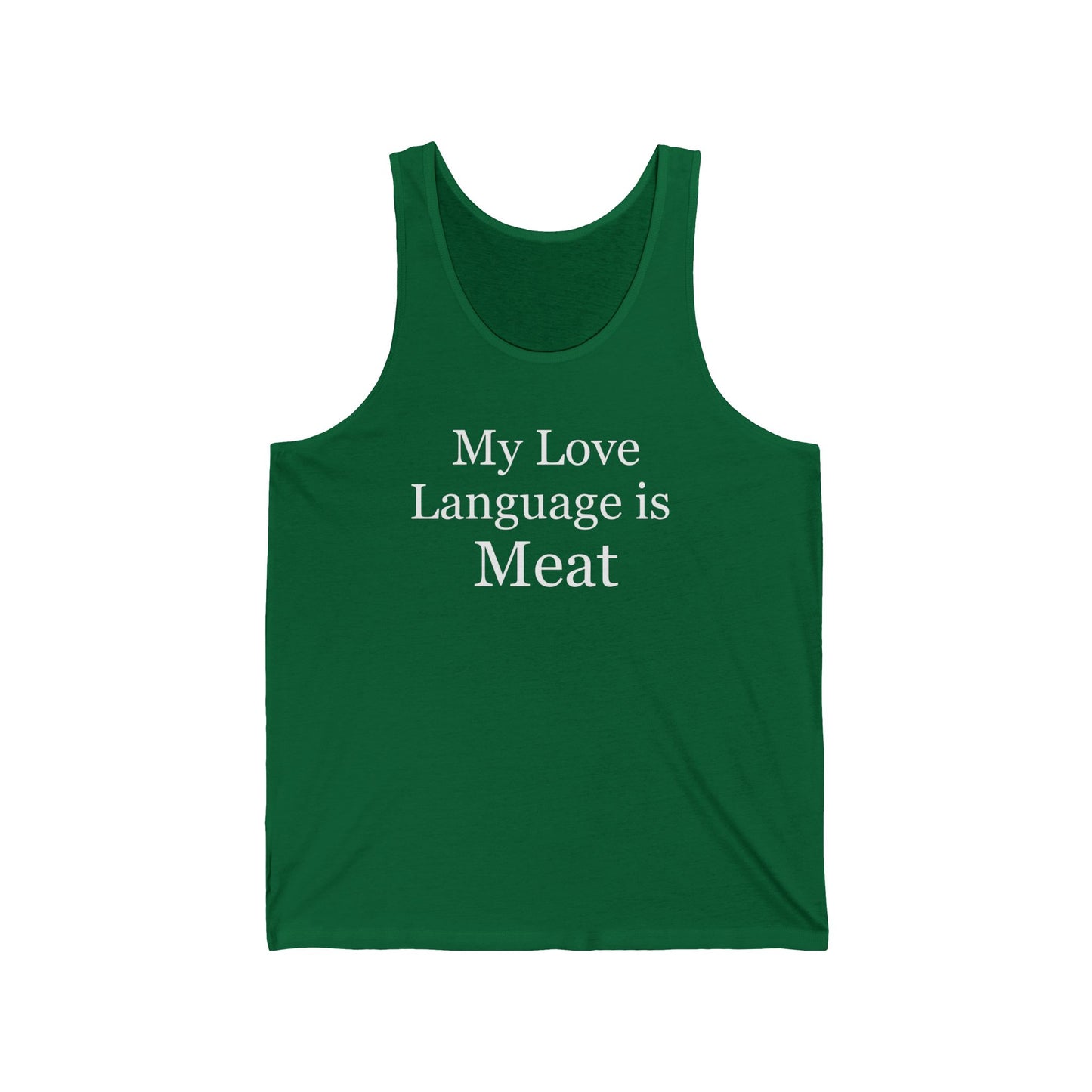 Carnviore Tank Top My Love Language is Meat Tank Top for Barbecue Tank Tops for Mens gifts for Cooking Shirt Funny Food Tank Tops