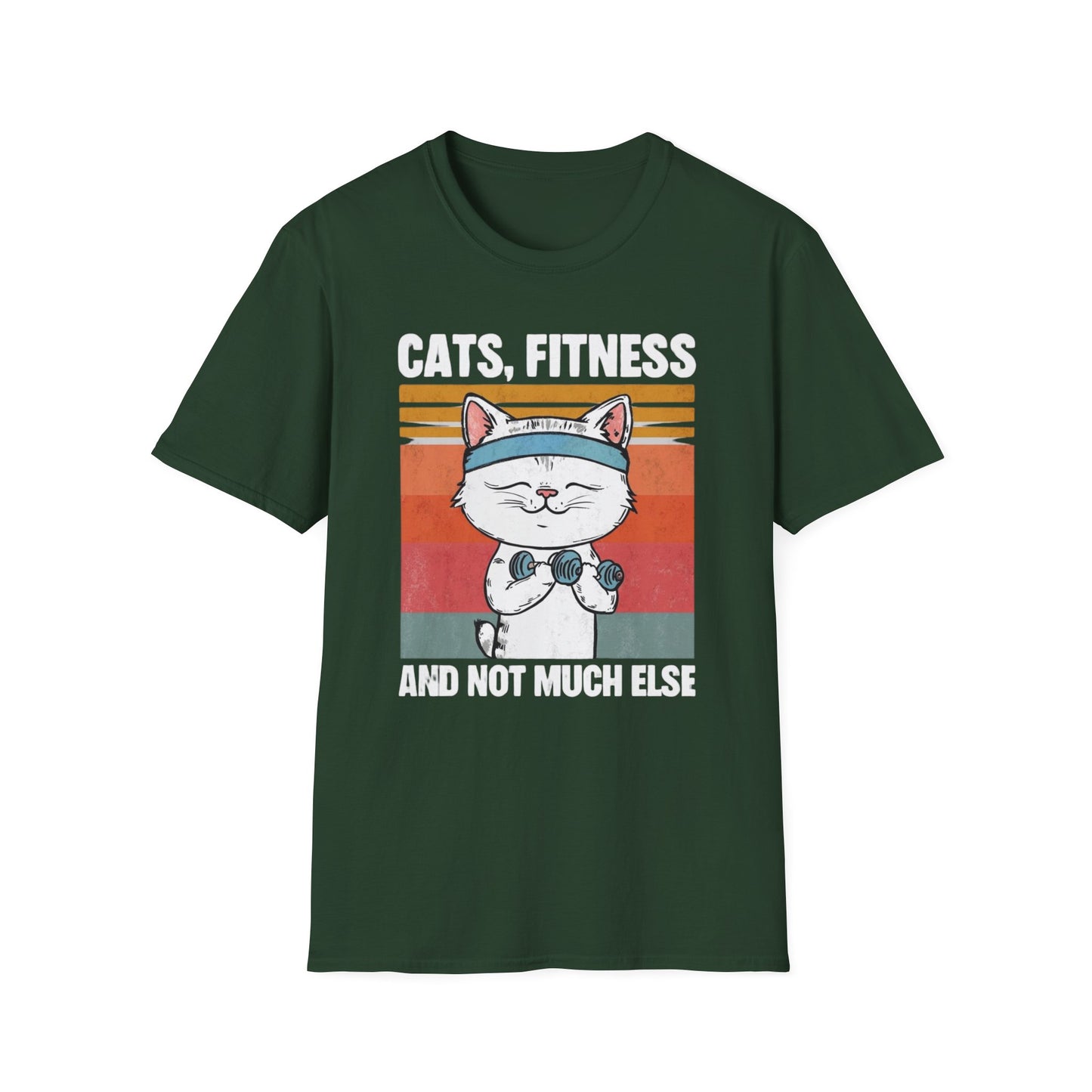 Cat Fitness Shirt for cats Lover gifts for Pet Lovers T-shirt for Gym Rat T Shirt Funny Dog T Shirts CATS Fitness and Not Much Else Tees