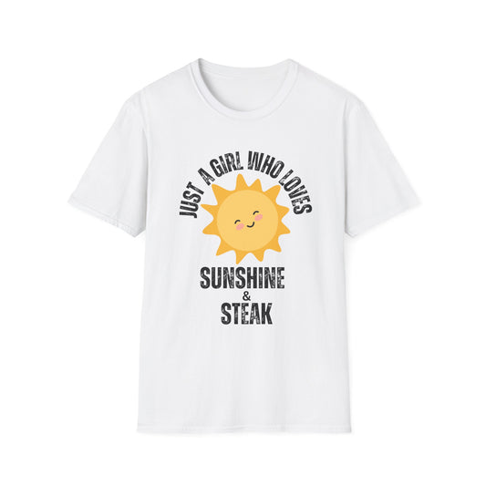 Cute Meat T-shirt for Meat Lover gift for Steak Lover gift for Steak Lover Shirt for Her Steak and Sunshine Lover Tee