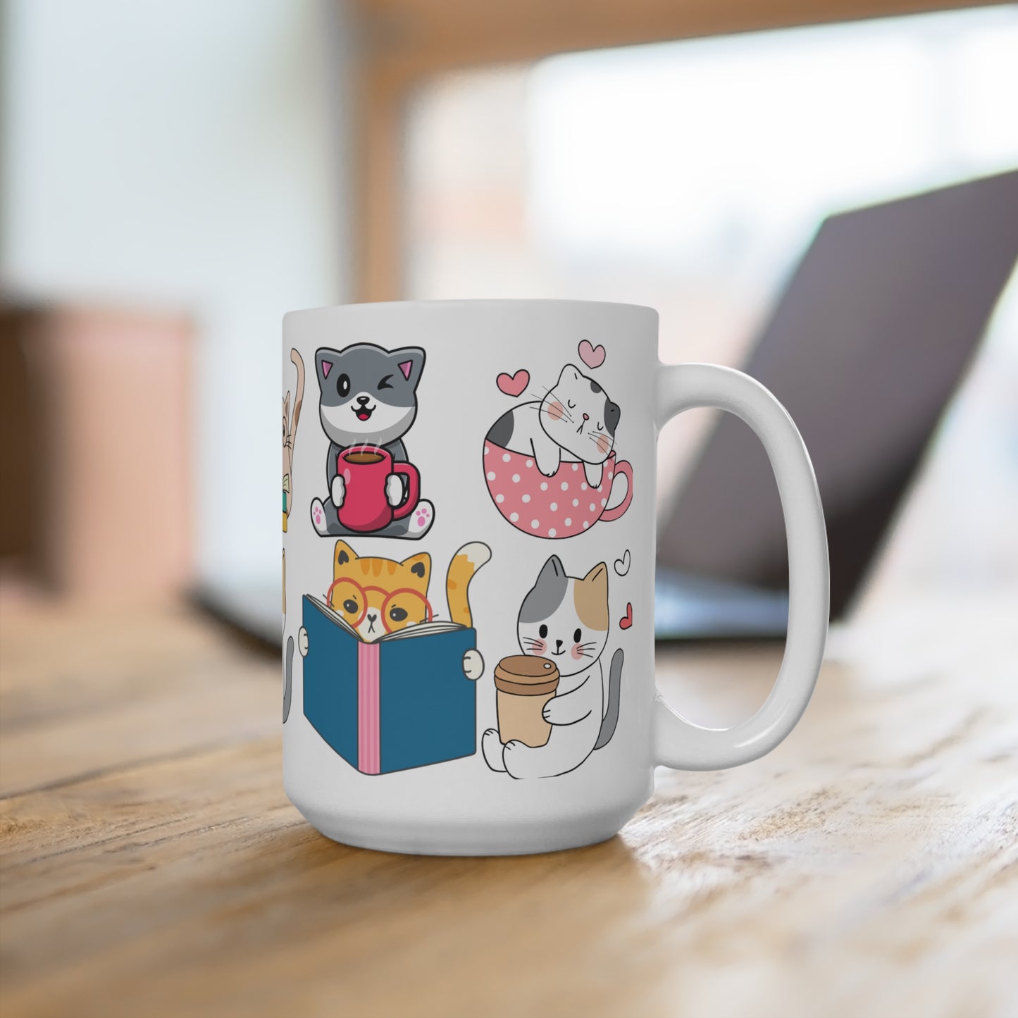 Funny Cat Mug for Cat Lover gift for Coffee Lover gift for Her Cute Cats Mug JUDGING YOU SILENTLY Coffee Mug 15oz