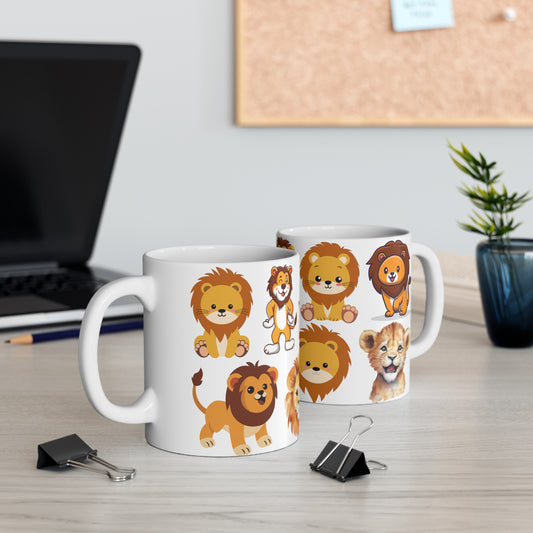 Cute Mug for Lion Lover gift for Animal Lover gift for for Cat Lover gift for Her gift for Coffee Lover gift - Baby Lion Mug 11oz