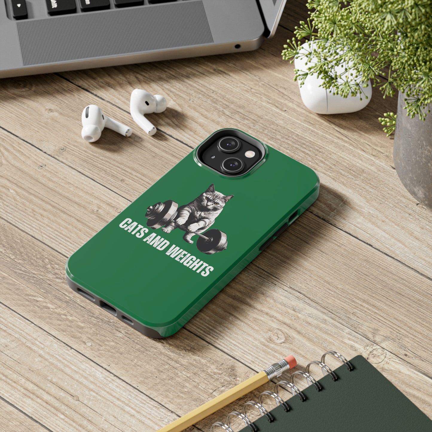 CATS & Weights iPhone case for Gym Lover gift for Cat Lover gifts for Fitness Lover Funny Cat Phone case Workout case