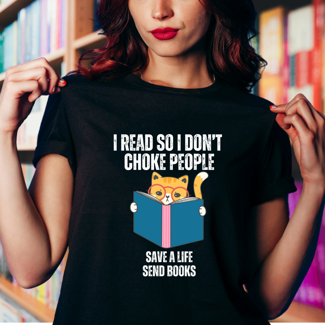 Reading Shirt for Cat Lover gift for Reading Lovers gifts for Cat Mom Cute Kitty Reading Books T-shirts Funny Bookish Tee Shirts