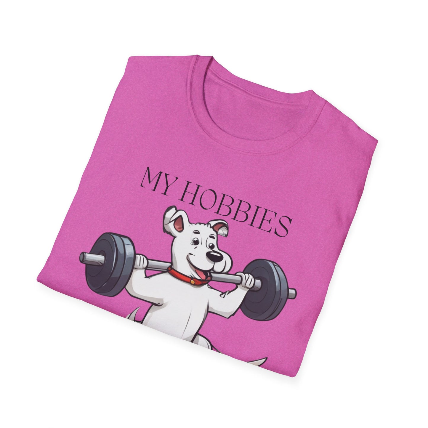 Dog Workout Shirt Funny Dogs Weightlifting T-shirt for Gym Lover gift for Dog Lover gifts for Her Cartoon Dog T Shirts Funny Powerlifting gift