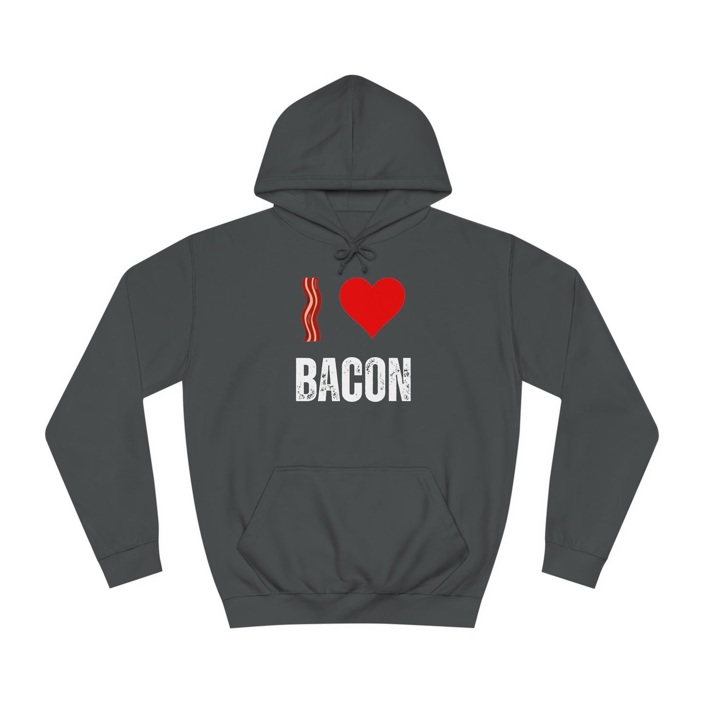 I Love Bacon Hoodie for Meat Lover gift for Him gifts Breakfast Lover Sweatshirt I Heart Bacon Hoodie