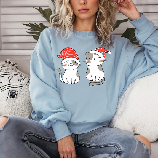 Cute Cat Present for Christmas gifts for Women Who Love Cats Sweatshirts for Cat Moms gift for Kitty Lover Sweatshirts for Her gift ideas