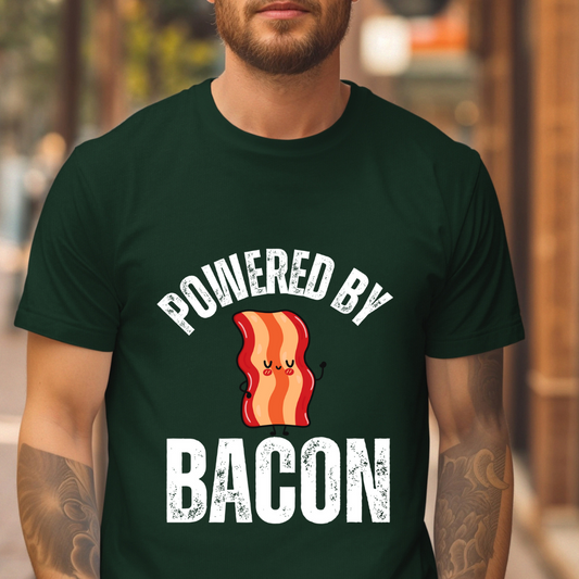 Bacon Shirt - Powered By BACON T-shirt for Meat Lover Shirt for Meat Lover gift for Bacon Lover gift for Carnivore T Shirt