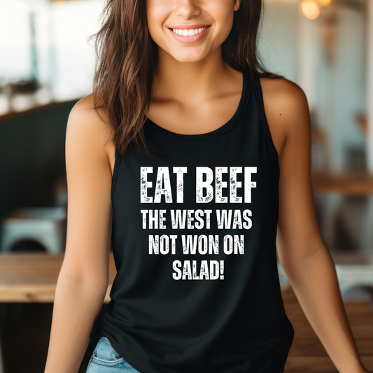 Eat Beef Tank Top Funny Carnivore Shirt for Keto Diet gift for BBQ Lovers gifts for Meat Lover Tank Tops for Mens gifts for Gym Tank Top