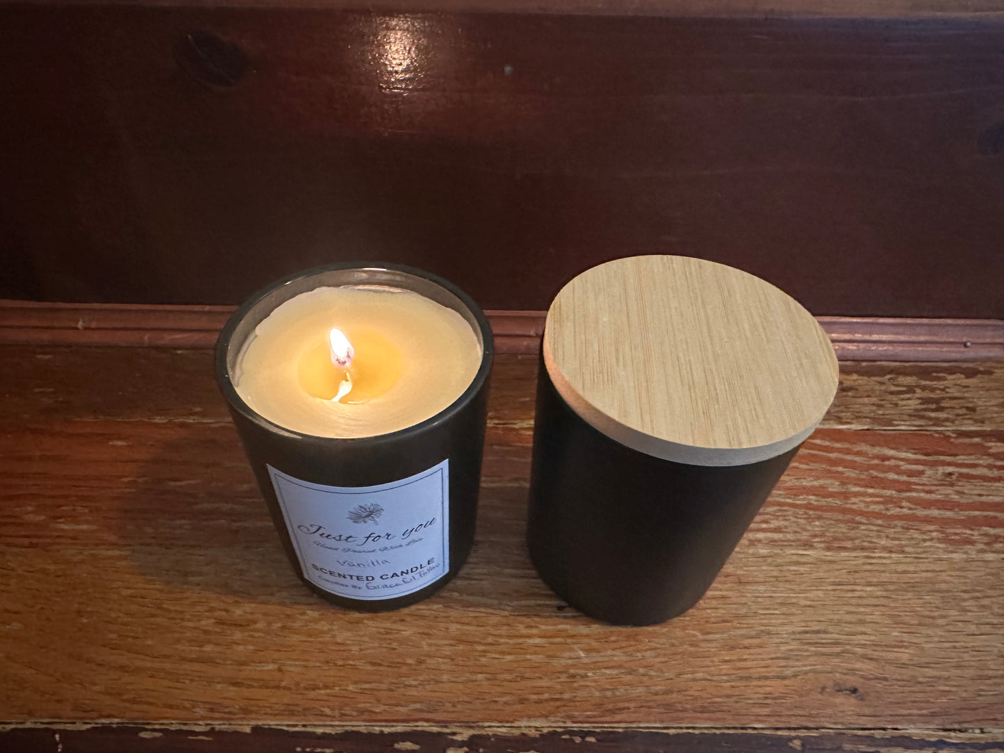 Honey Tallow Beeswax Candle All Natural Beef Tallow Candles Beeswax Candle Michigan Honey Candle Essential Oils