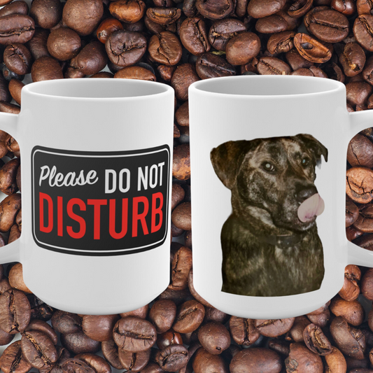 Funny Dog Do NOT DISTURB me Mugs 15oz Ceramic Coffee & Tea Mug Dog Lover gift