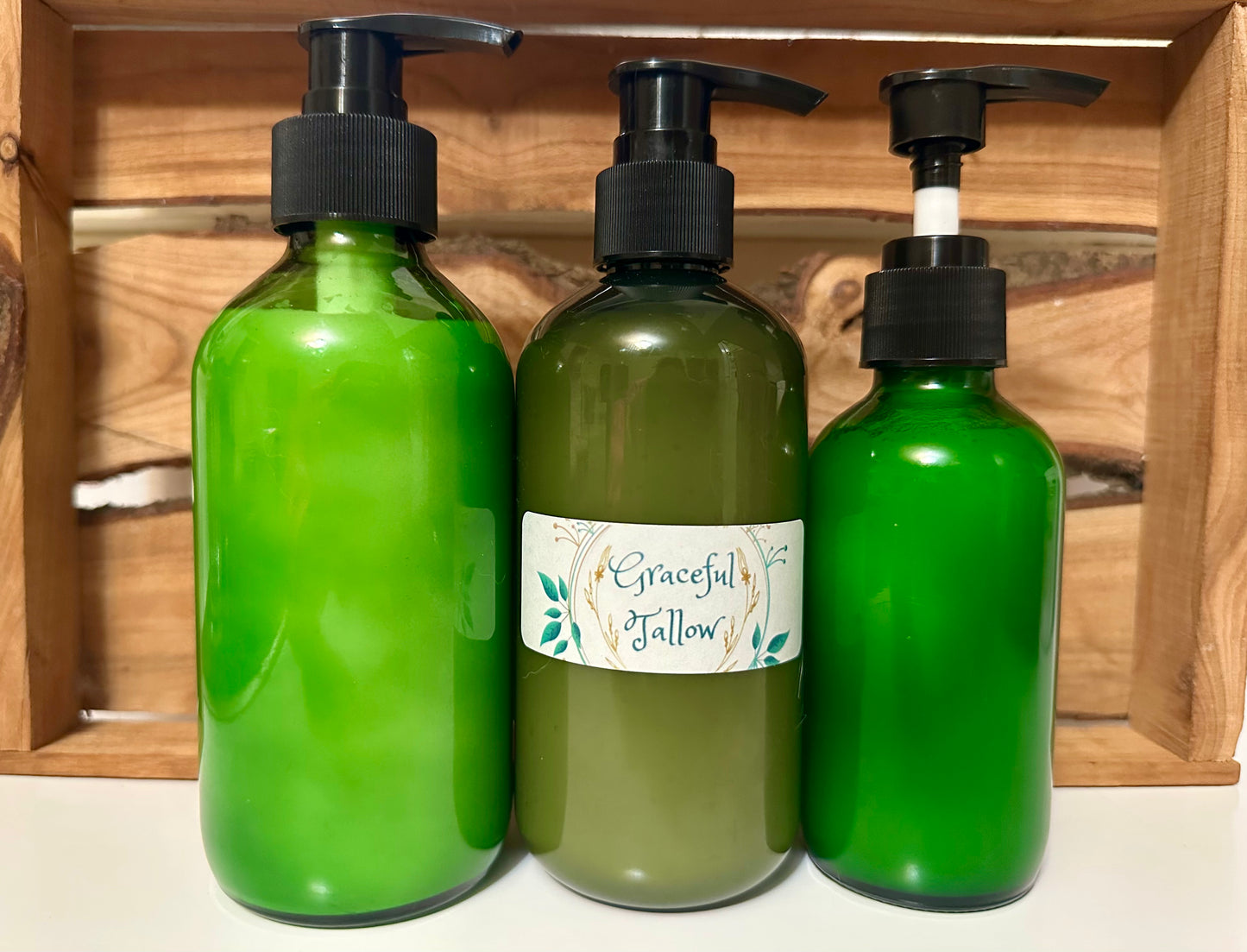 Tallow Face & Body Wash Grass Fed Tallow Face Cleanser Acne Face Washes for Sensitive Skin Cream Cleansers Tallow Shampoo Liquid Hand Soap