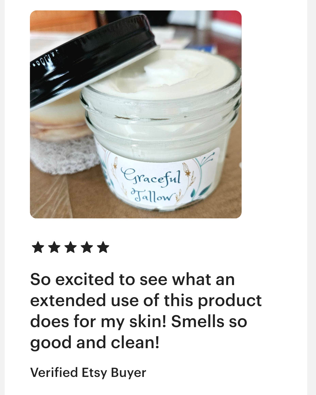 Grass Fed Tallow Face & Body Lotion / Eye Cream! Skin care gift Hydrating body butter gifts