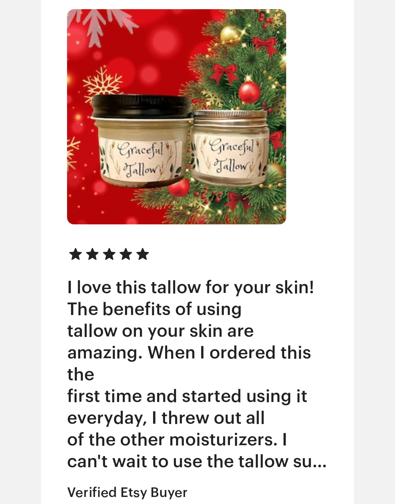 Grass Fed Tallow Face & Body Lotion / Eye Cream! Skin care gift Hydrating body butter gifts