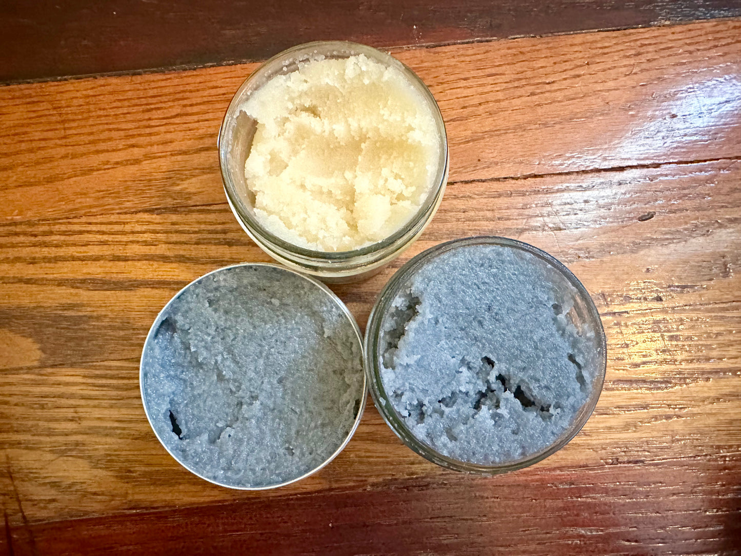 Sugar Scrub Salt Scrubs 4oz Grass Fed Tallow Exfoliating Activated Charcoal Epsom Salt for Face & Body Exfoliation All Natural Skincare gift mom