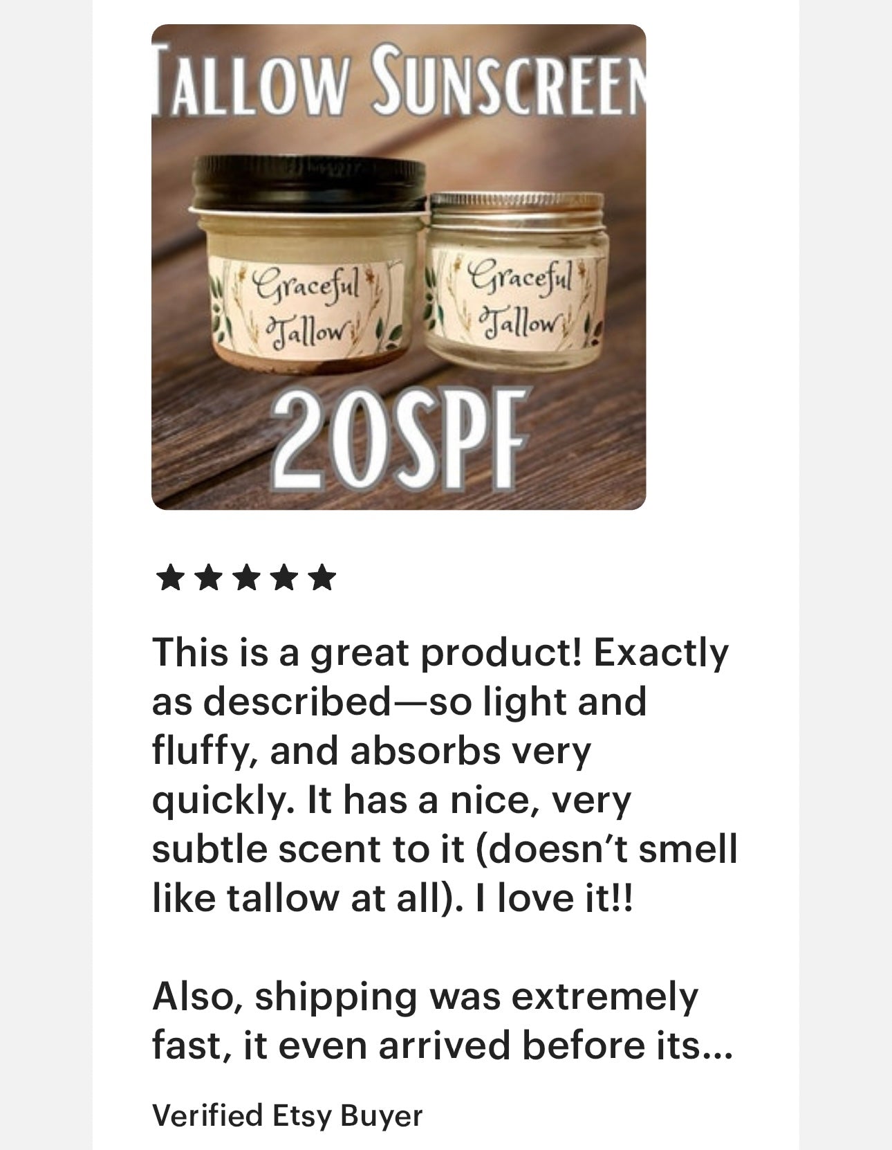 TINTED Tallow Sunscreen Non Toxic Grass Fed Beef Tallow Face & Body Lotion / Eye Cream! Skin care gift for Mom gifts Non-Nano Zinc Oxide