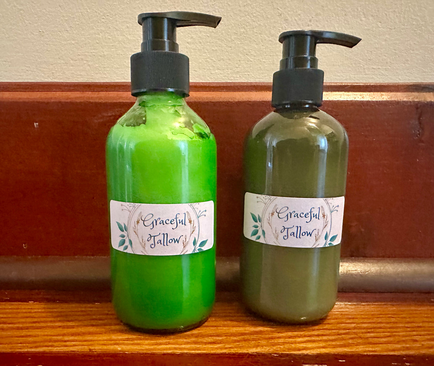 Tallow Pump Lotion in GLASS Grass fed beef Tallow Face Cream for dry sensitive skin balms for carnivore diet All Natural Skincare nontoxic beauty (Copy)