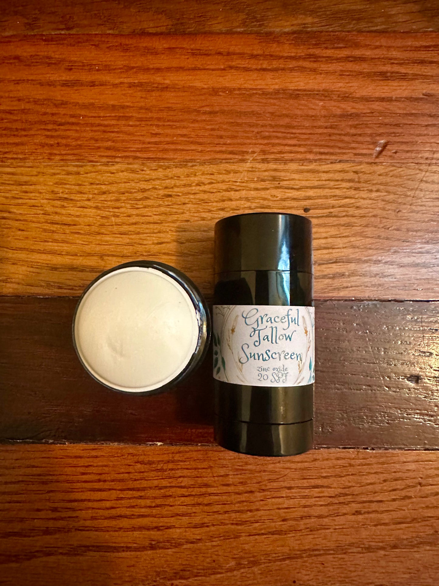 Tallow Emu Oil Sunscreen Stick Tinted & Regular Zinc Oxide Sunscreens Sticks for Non-toxic Sun Protection Chocolate Vanilla Peppermint & Fragrance Free