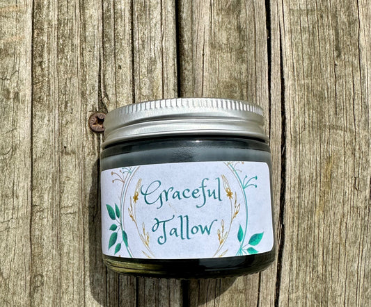 Charcoal Tallow Face Mask with Pyrithione Zinc for Acne prone skin sensitive dry skin masks