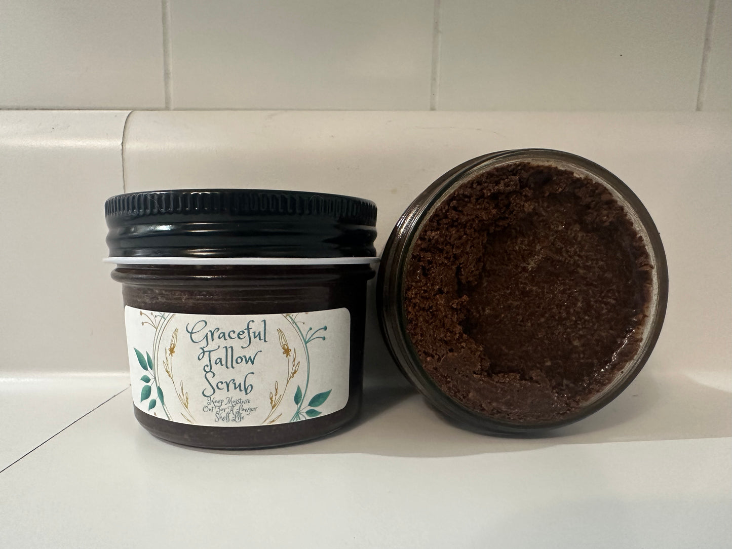 Coffee Sub Tallow Scrubs for Face and Body Scrubs Grass Fed Beef Tallow Scrub Moisturizer Facial Scrub for Christmas presents for Carnivore