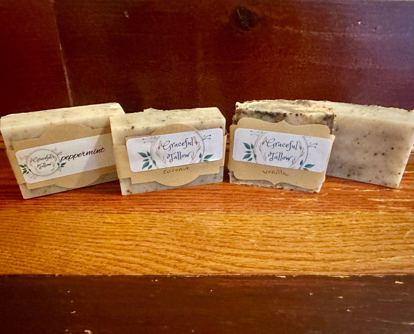 Exfoliating Coffee Soap Handmade Grass Fed Tallow Soap Bar gift Carnivore diet Animal Based Soap Handcrafted Home Made All Natural Bars