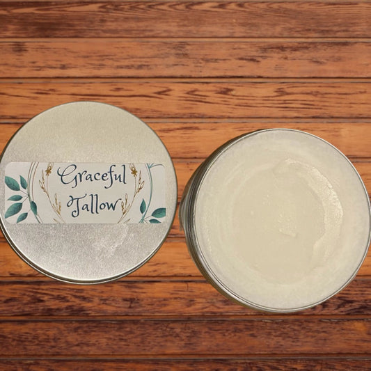 Tallow Winter Balm with Emu Oil! Grass Fed Tallow Body Lotion for 4oz Hand Cream for Skincare gift for Her gift for Dry Skin Carnivore 4oz