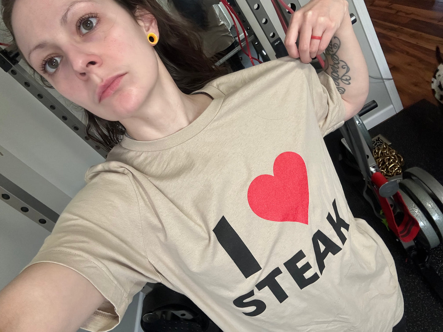 I Heart Steak T-shirt for Steak Lover Shirt for Meat Lover gift for Him for BBQ Lover gift for Grilling gift - BBQ Shirt