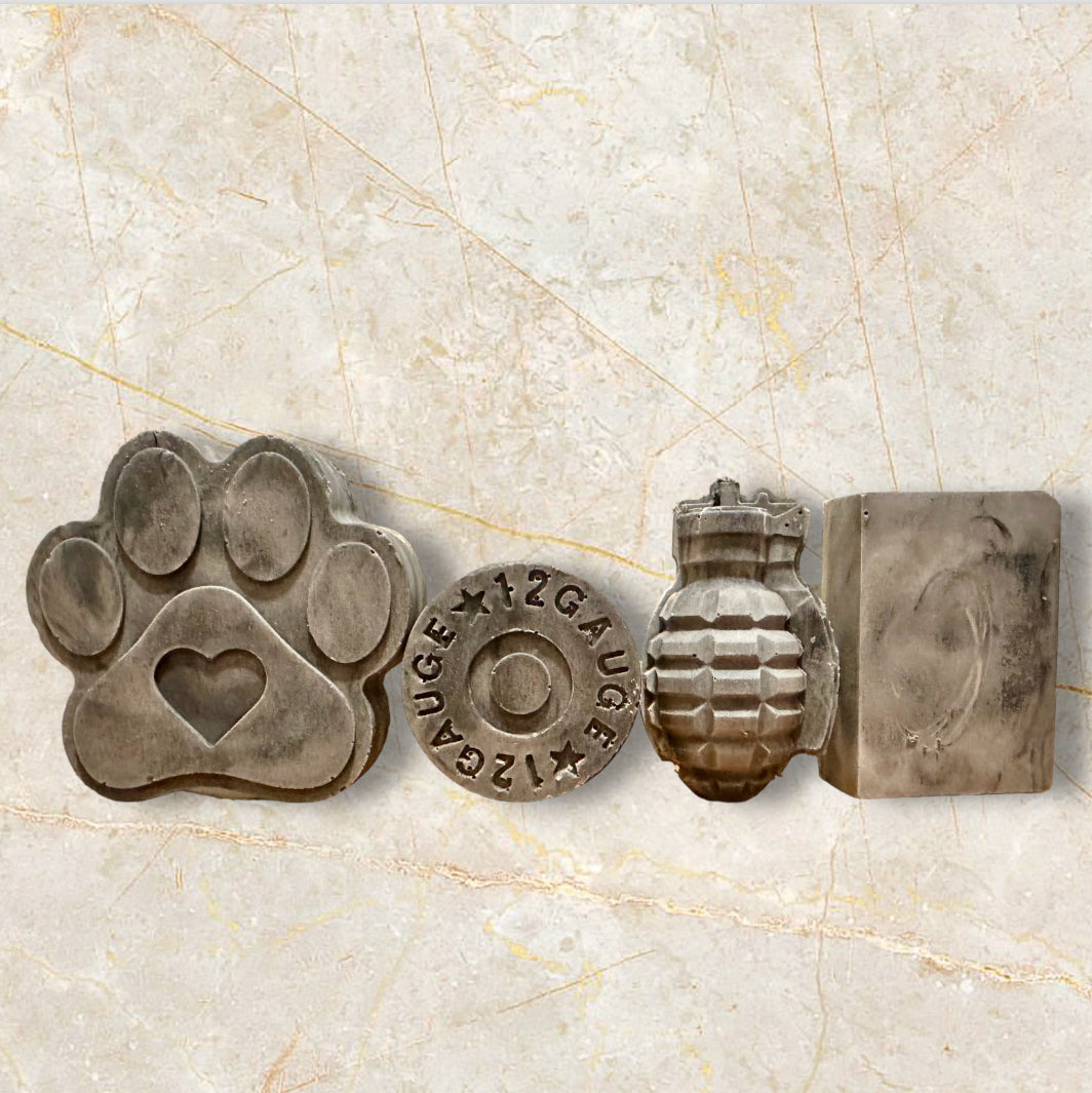 Charcoal Tallow Soap Homemade Detox Activated Charcoal Acne Face Soap & Body - Shampoo Bar Handmade Grass Fed Beef Tallow Bar Soaps 1 - 6 oz