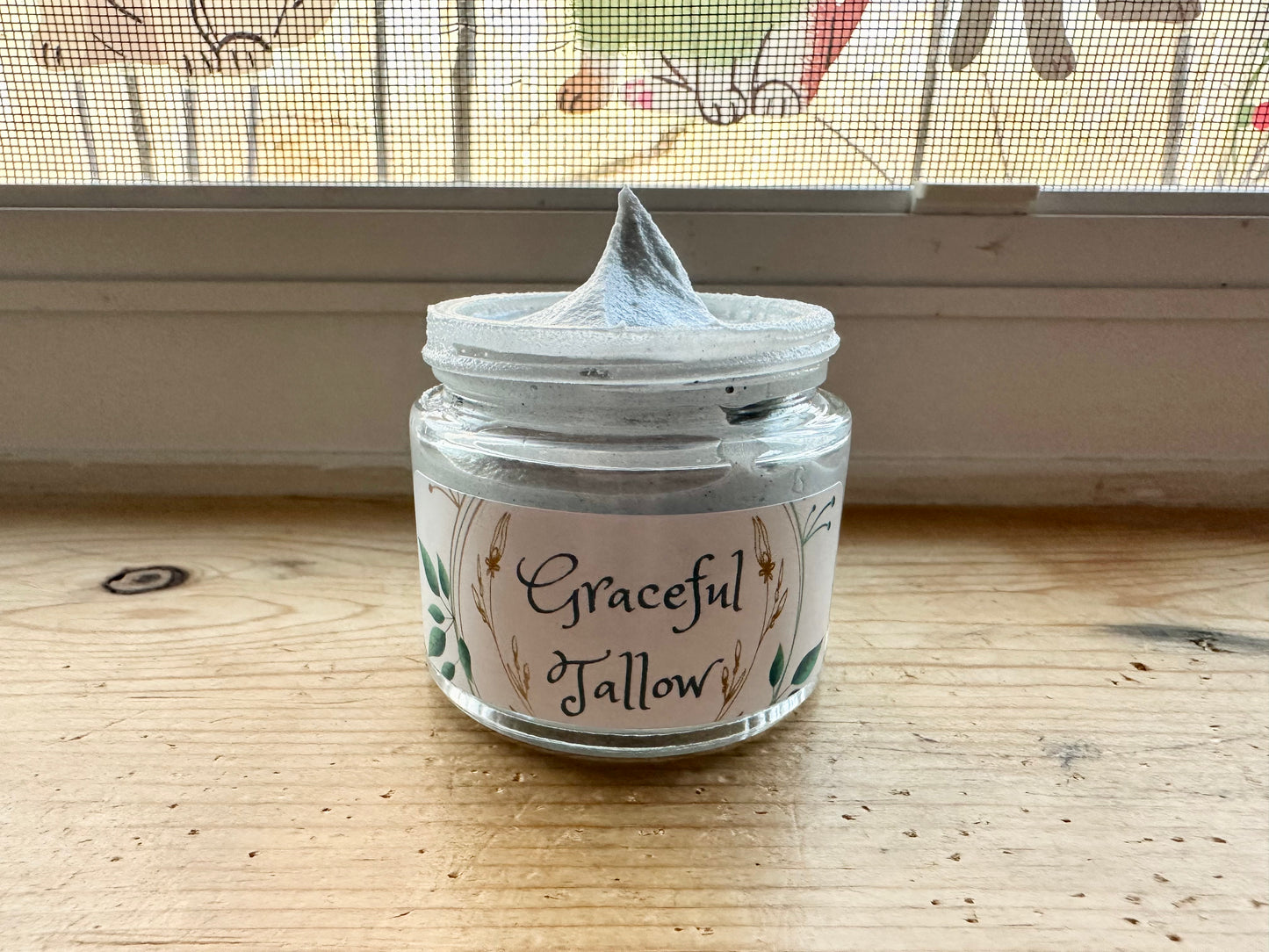Activated Charcoal Moisturizer Grass Fed Tallow Face & Body Lotion / Eye Cream! Skin care gift Hydrating body butter Detox Lotions for Acne
