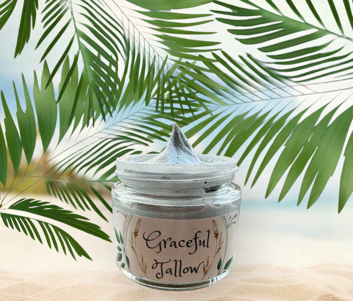 Activated Charcoal Moisturizer Grass Fed Tallow Face & Body Lotion / Eye Cream! Skin care gift Hydrating body butter Detox Lotions for Acne