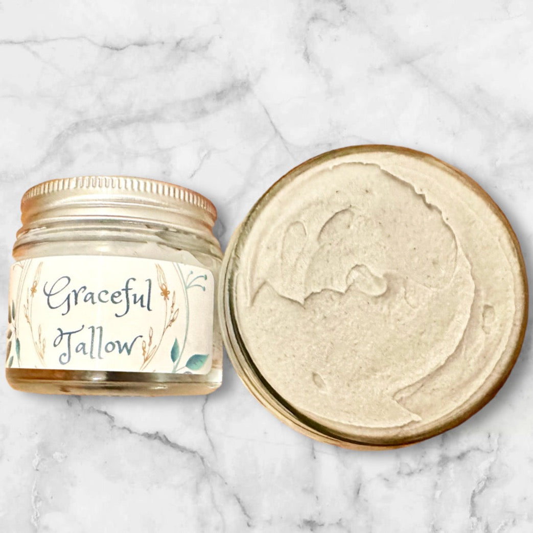 Activated Charcoal Moisturizer Grass Fed Tallow Face & Body Lotion / Eye Cream! Skin care gift Hydrating body butter Detox Lotions for Acne