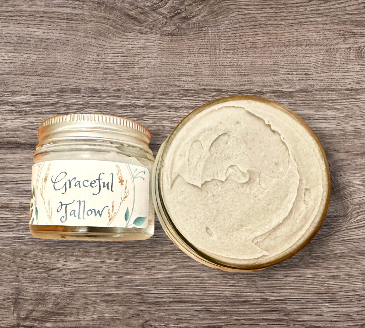Activated Charcoal Moisturizer Grass Fed Tallow Face & Body Lotion / Eye Cream! Skin care gift Hydrating body butter Detox Lotions for Acne