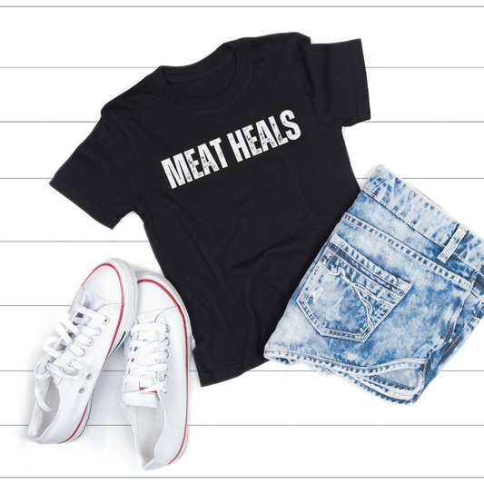Meat T-shirt for Meat Lover gift for Meat Lovers gift for Carnivore shirt - MEAT HEALS t shirts Barbecue BBQ lover gifts for Carnivores