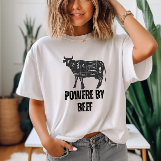 Carnivore Tshirt for Meat Lover gifts for Food Shirts for Foodie gift for Barbecuing T-shirt for Him gifts for Men Powered By Beef Shirt