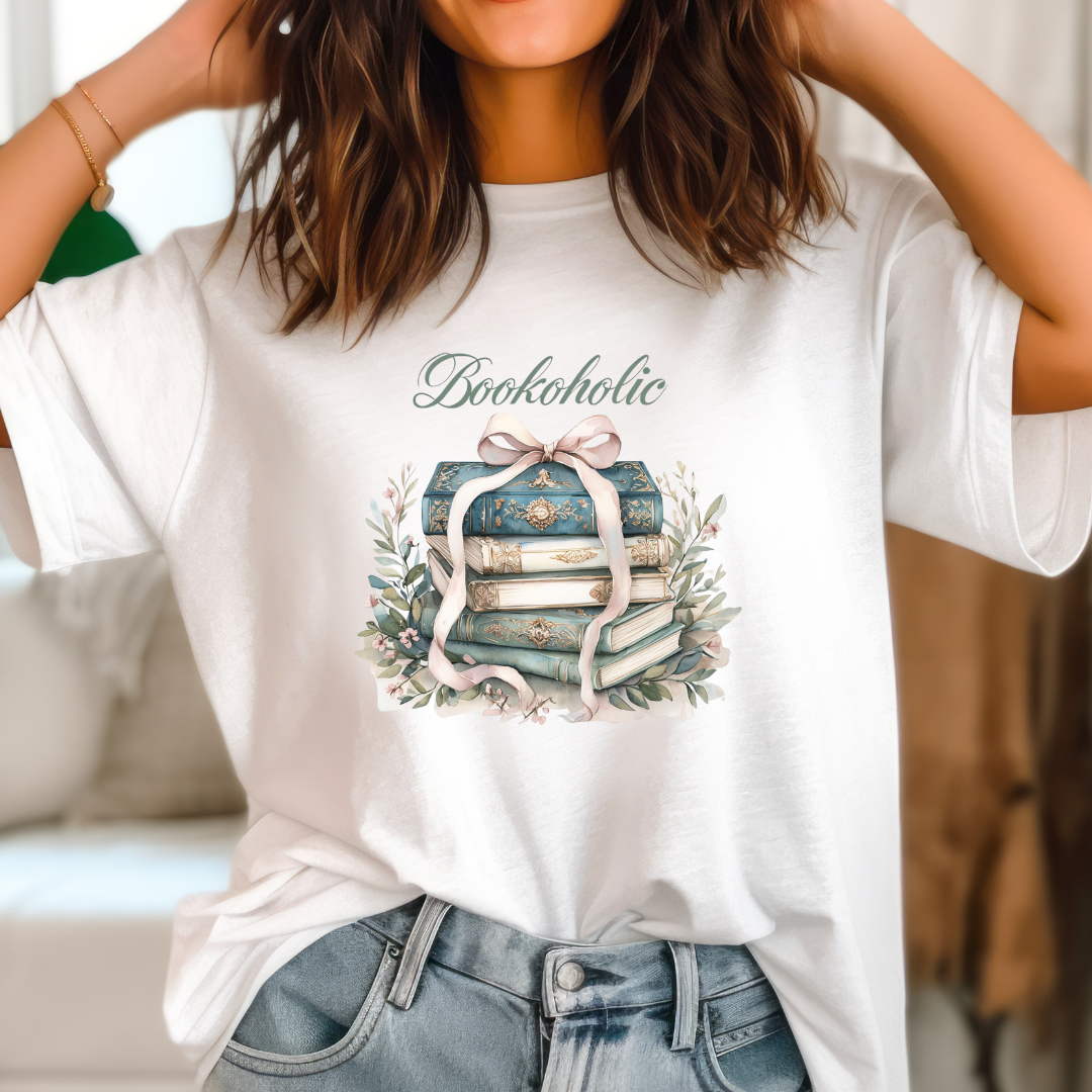 Bookaholic Shirt for Book Addict gift for Bookish girl gifts Bookish Tshirts for Reading Lovers gift ideas for Reader T-shirt Book Lover Tee