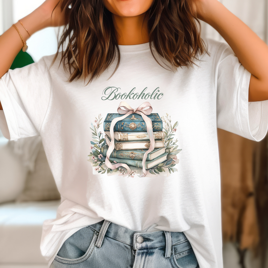 Bookaholic Shirt for Book Addict gift for Bookish girl gifts Bookish Tshirts for Reading Lovers gift ideas for Reader T-shirt Book Lover Tee