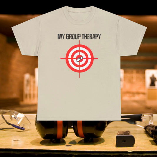 Shooting Range Shirt for Gun Lovers gift for Pro Gun gift for Him - Funny Gun T Shirt - Groups Therapy T-shirt 2nd Second Amendment Shirts