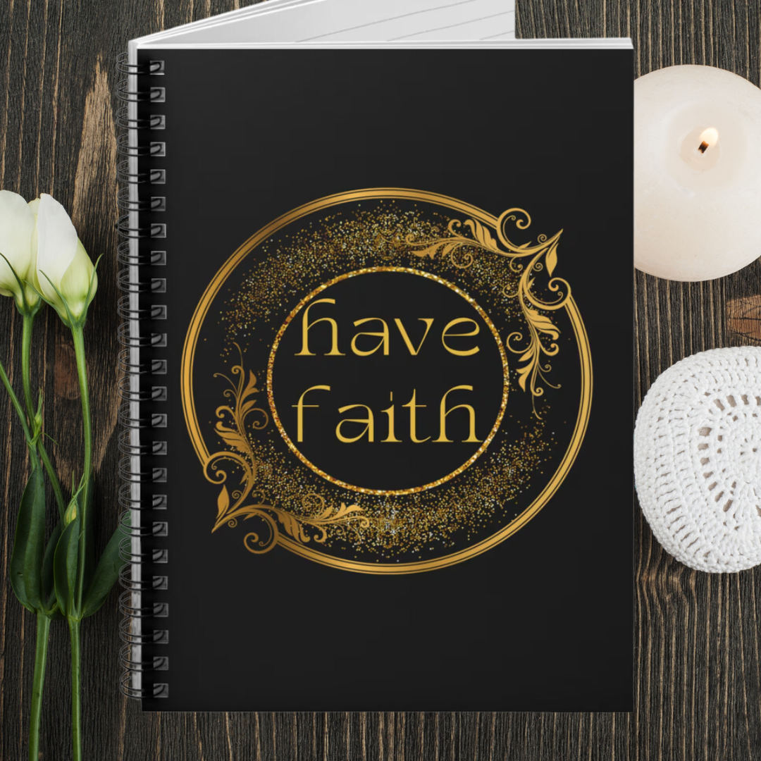 Have Faith Spiritual Christian Gift Idea! Prayer Journal Pray Spiral Notebook - Ruled Line