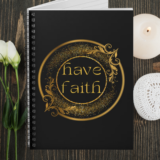 Have Faith Spiritual Christian Gift Idea! Prayer Journal Pray Spiral Notebook - Ruled Line