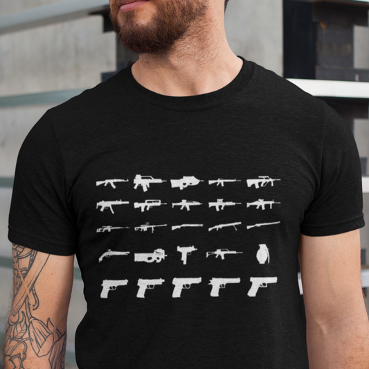 Guns Collection Collector's T Shirt Gun Shirt for Veterans gift for Military gift for Him - Gun Lover T-shirt for Gun Lovers Tee - Pro Gun T Shirt