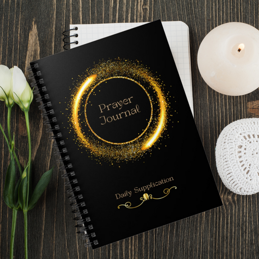 Prayer Journal -Daily Supplication - Spiral Notebook - Ruled Line