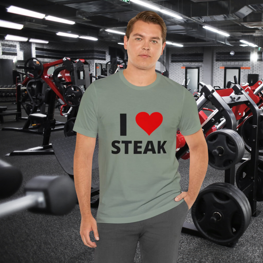 I Heart Steak T-shirt for Steak Lover Shirt for Meat Lover gift for Him for BBQ Lover gift for Grilling gift - BBQ Shirt